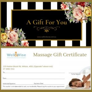 Massage Gift Certificate Well&Wise